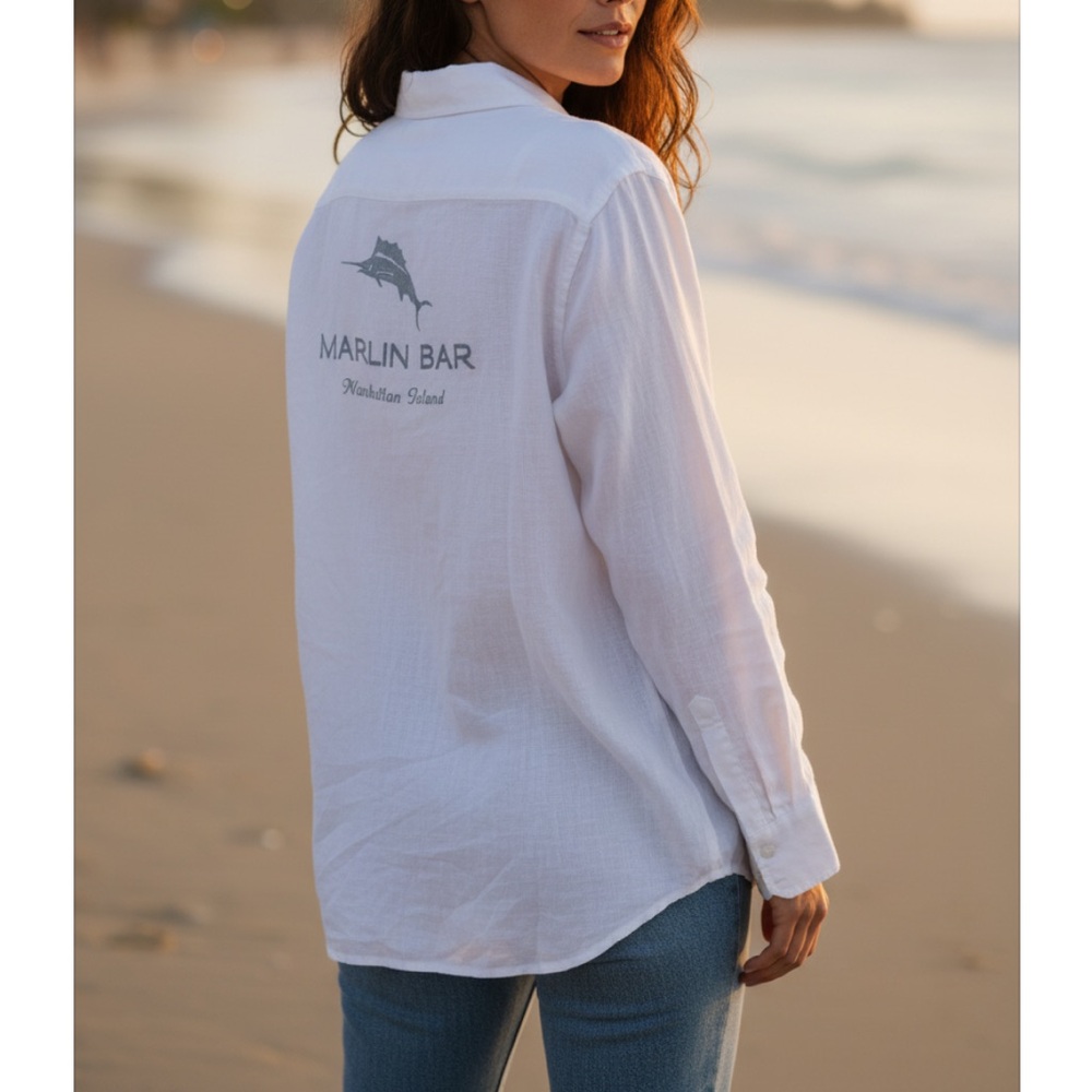 Tommy Bahama Sea Glas Marlin Linen Shirt
